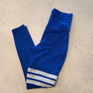 Bombshell Sportswear Thigh High Royal Blue Leggings